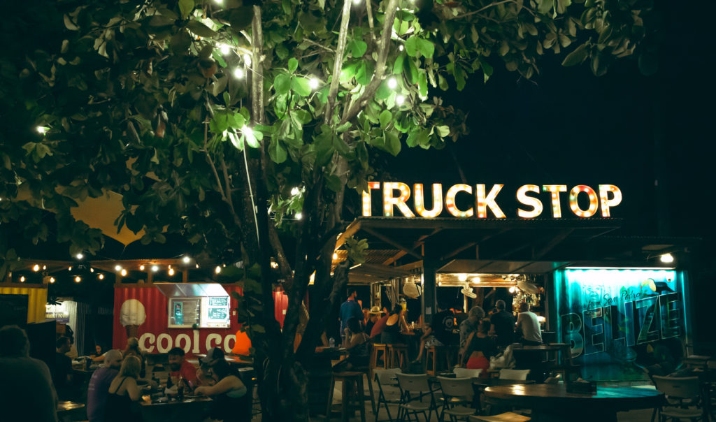 belize, truck stop, ambergris caye